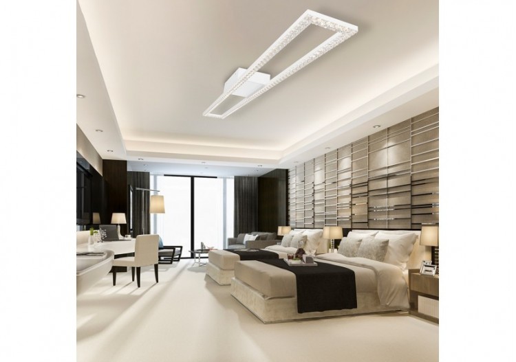 Plafonnier Crystal LED 1080mm Blanc, 4400 lm, Variation de blancs - BH17-05090 - Braytron 2