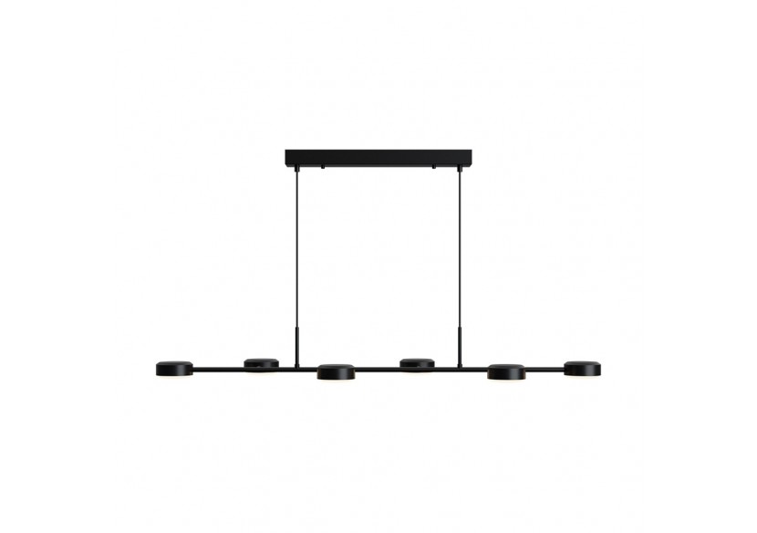 Suspension Arcana LED 1200mm Noire, 5280 lm, Blanc Chaud - BH18-01301 - Braytron