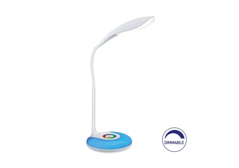 Lampe de bureau LED 130mm Blanche, 400 lm, Blanc froid - BK01-00710 - Braytron