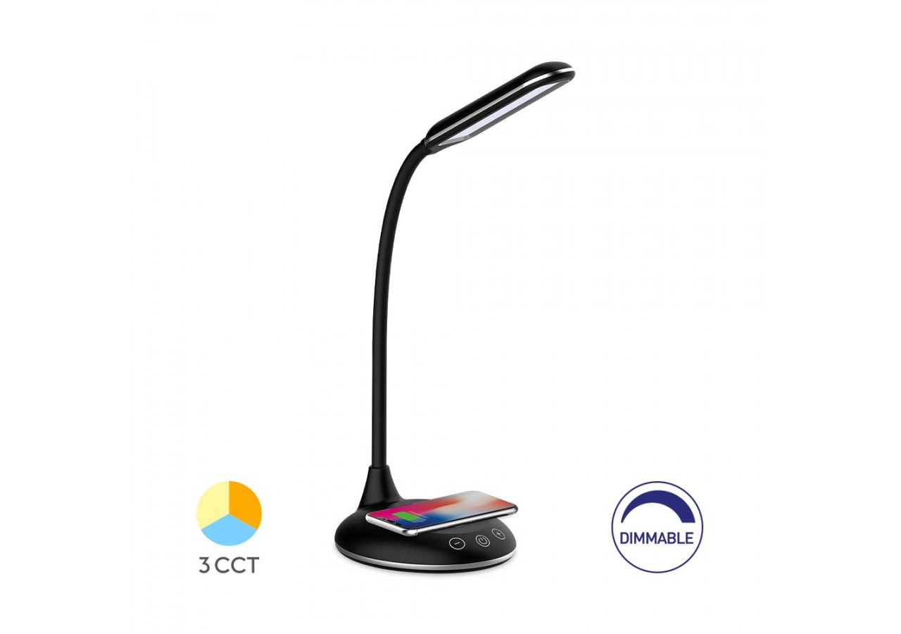 Lampe de bureau LED 143mm Noire, 500 lm - BK01-02781 - Braytron