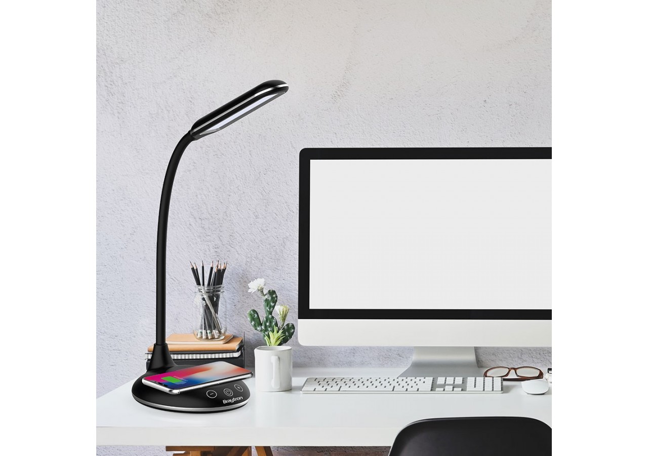 Lampe de bureau LED 143mm Noire, 500 lm - BK01-02781 - Braytron