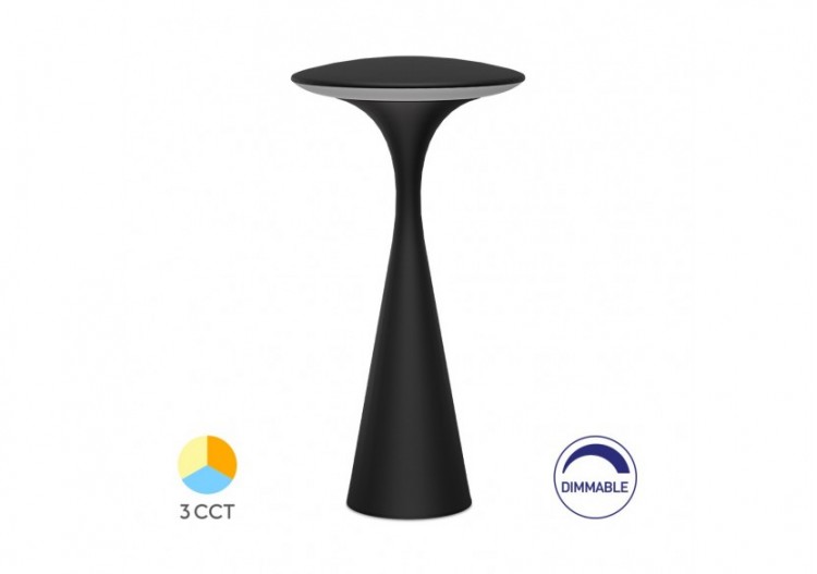 Lampe de bureau LED Noire, intensité variable, Variation de blancs - BK06-00091 - Braytron