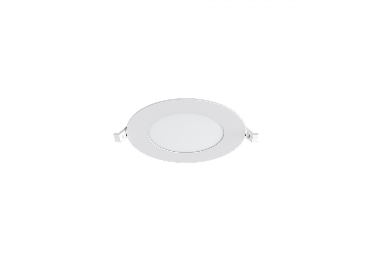 Panneau encastré LED diamètre 128mm Blanc, 470 lm, Blanc Chaud - BP01-60600 - Braytron