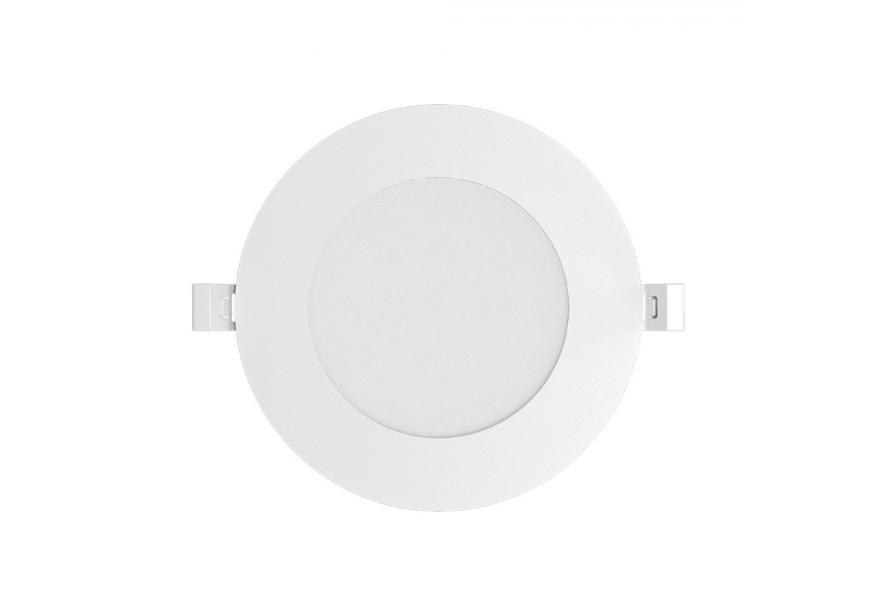 Panneau encastré LED diamètre 128mm Blanc, 470 lm, Blanc Chaud - BP01-60600 - Braytron