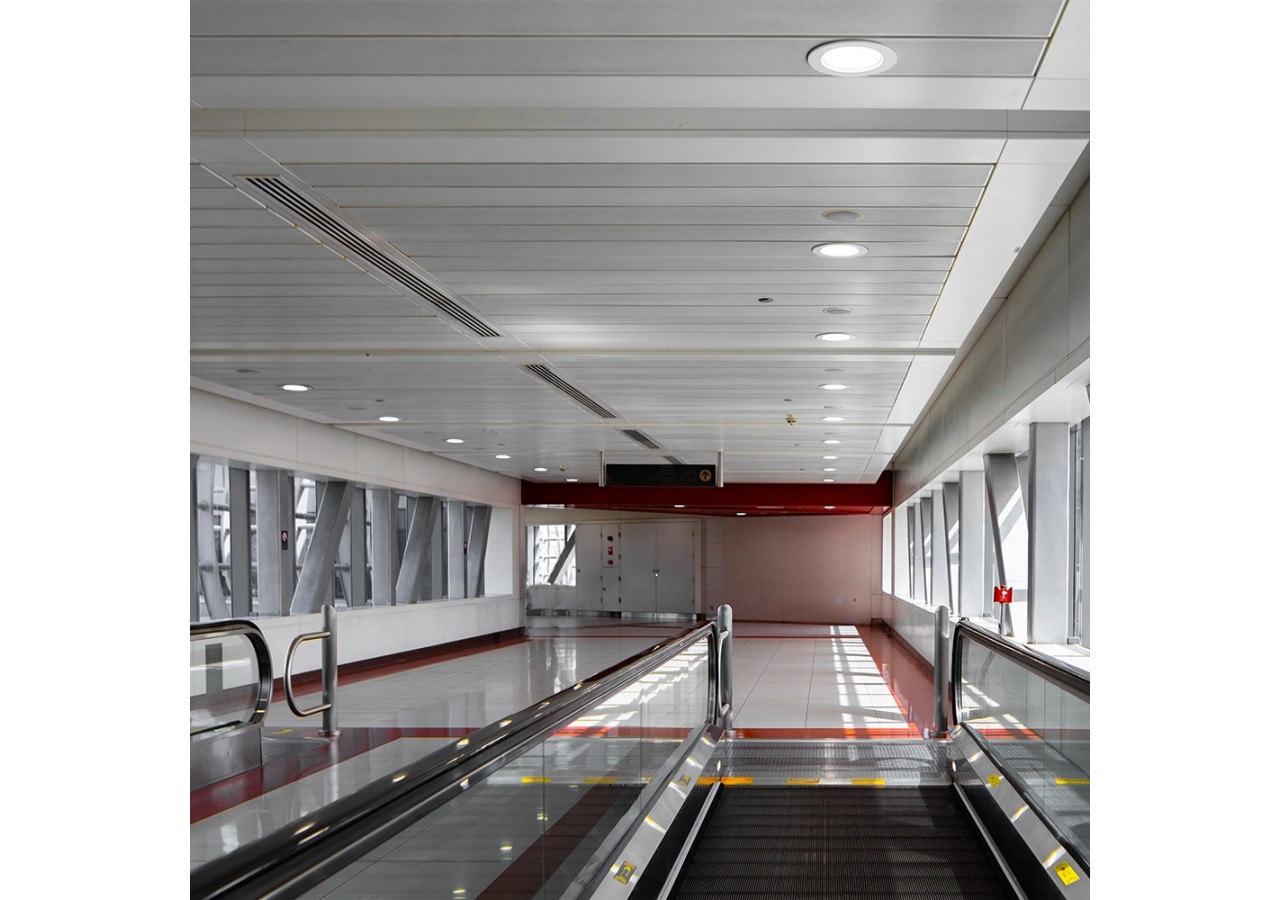 Panneau encastré LED diamètre 198mm Blanc, 1440 lm, Blanc Chaud - BP01-61500 - Braytron