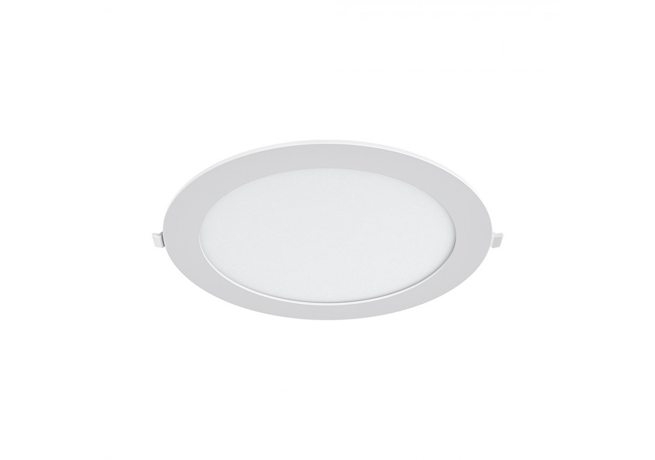 Panneau encastré LED diamètre 229mm Blanc, 1760 lm, Blanc Chaud - BP01-61800 - Braytron
