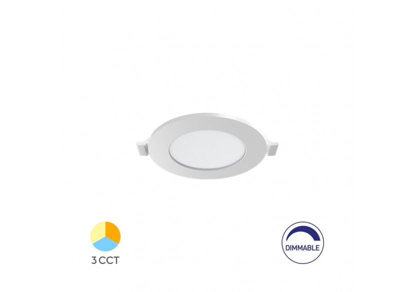 Panneau encastré LED diamètre 85mm Blanc, 280 lm - BP01-90480 - Braytron