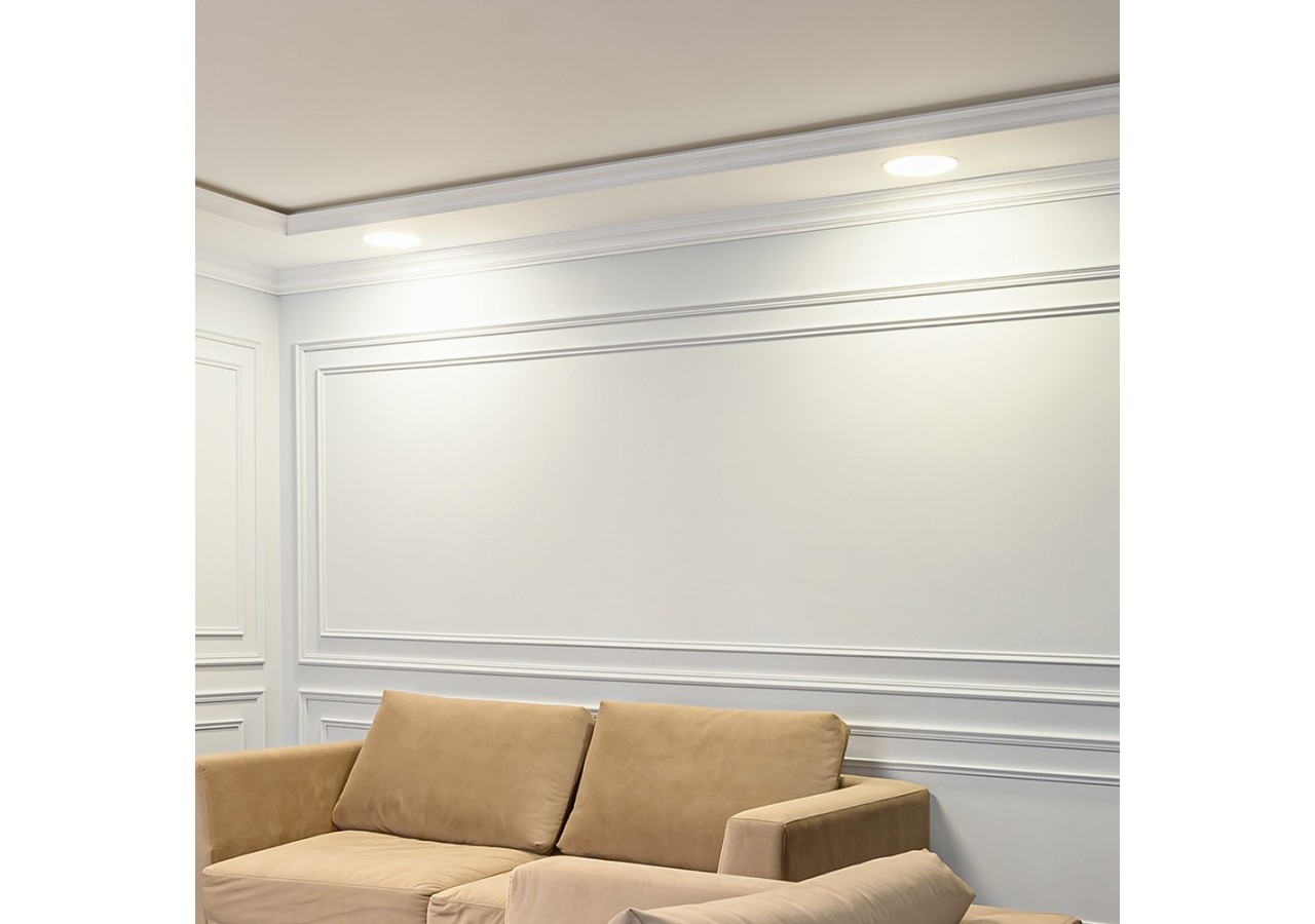 Panneau encastré LED diamètre 85mm Blanc, 280 lm - BP01-90480 - Braytron