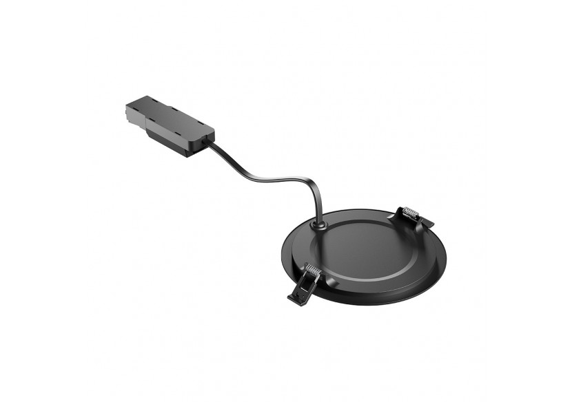 Panneau encastré LED diamètre 128mm Noir, 470 lm - BP01-90681 - Braytron