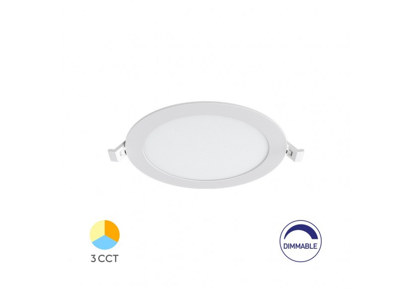 Panneau encastré LED diamètre 170mm Blanc, 1120 lm, Variation de blancs - BP01-91280 - Braytron