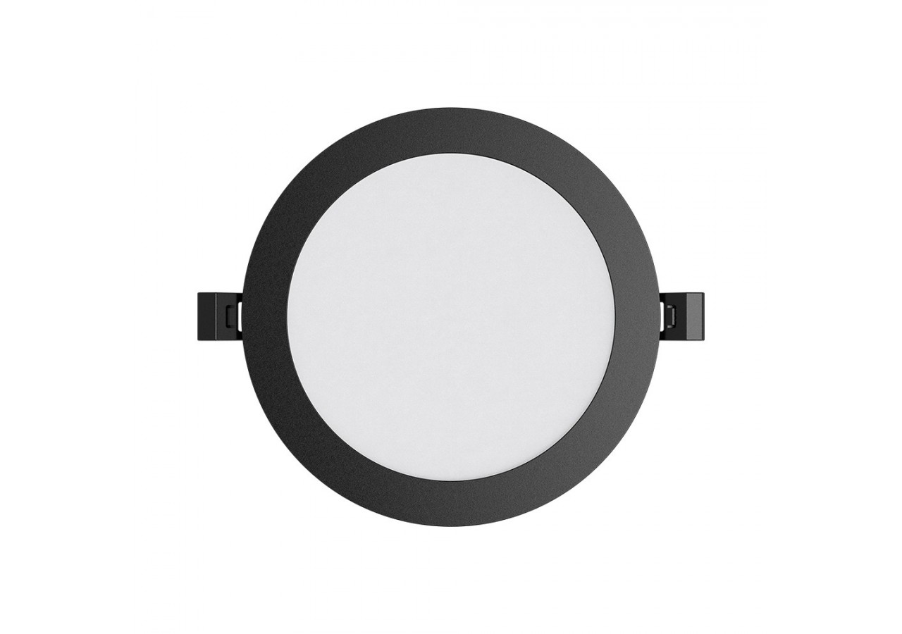 Panneau encastré LED diamètre 170mm Noir, 1120 lm, Variation de blancs - BP01-91281 - Braytron