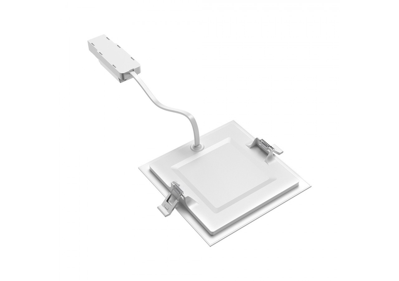 Panneau encastré LED 128x128mm Blanc, 470 lm, Blanc neutre - BP02-60610 - Braytron