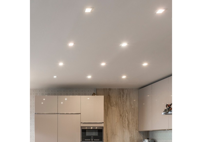 Panneau encastré LED 170x170mm Blanc, 1120 lm, Blanc neutre - BP02-61210 - Braytron