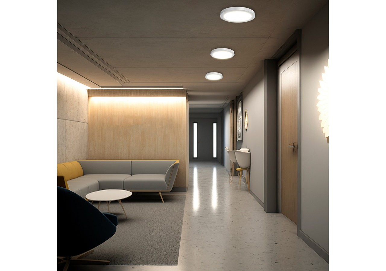 Panneau en applique LED Blanc, 1760 lm, Blanc froid - BP03-61830 - Braytron