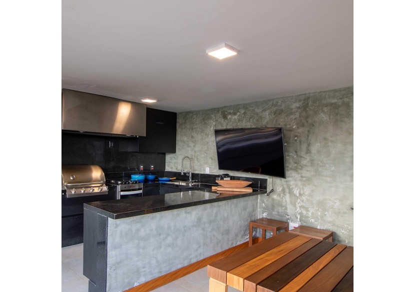 Panneau en applique LED 170x170mm Blanc, 1120 lm, Blanc neutre - BP04-61210 - Braytron