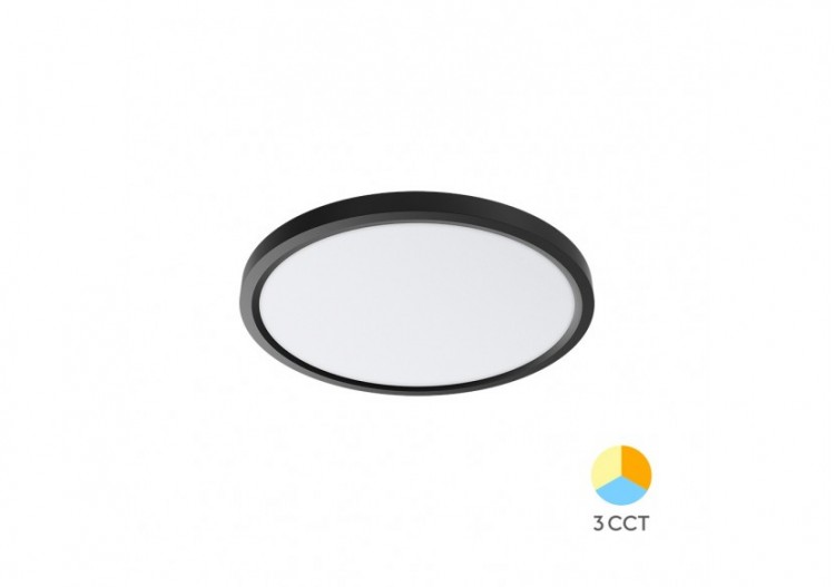 Plafonnier Jade LED Noir,...