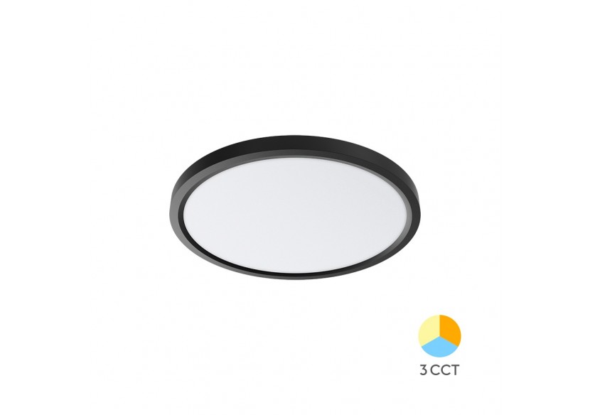 Plafonnier Jade LED Noir, 2640 lm, Variation de blancs - BP07-00381 - Braytron