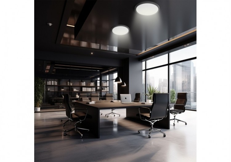 Plafonnier Jade LED Noir, 2640 lm, Variation de blancs - BP07-00381 - Braytron 2