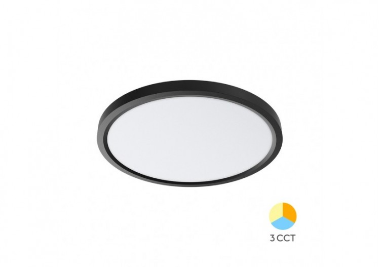 Plafonnier Jade LED Noir,...