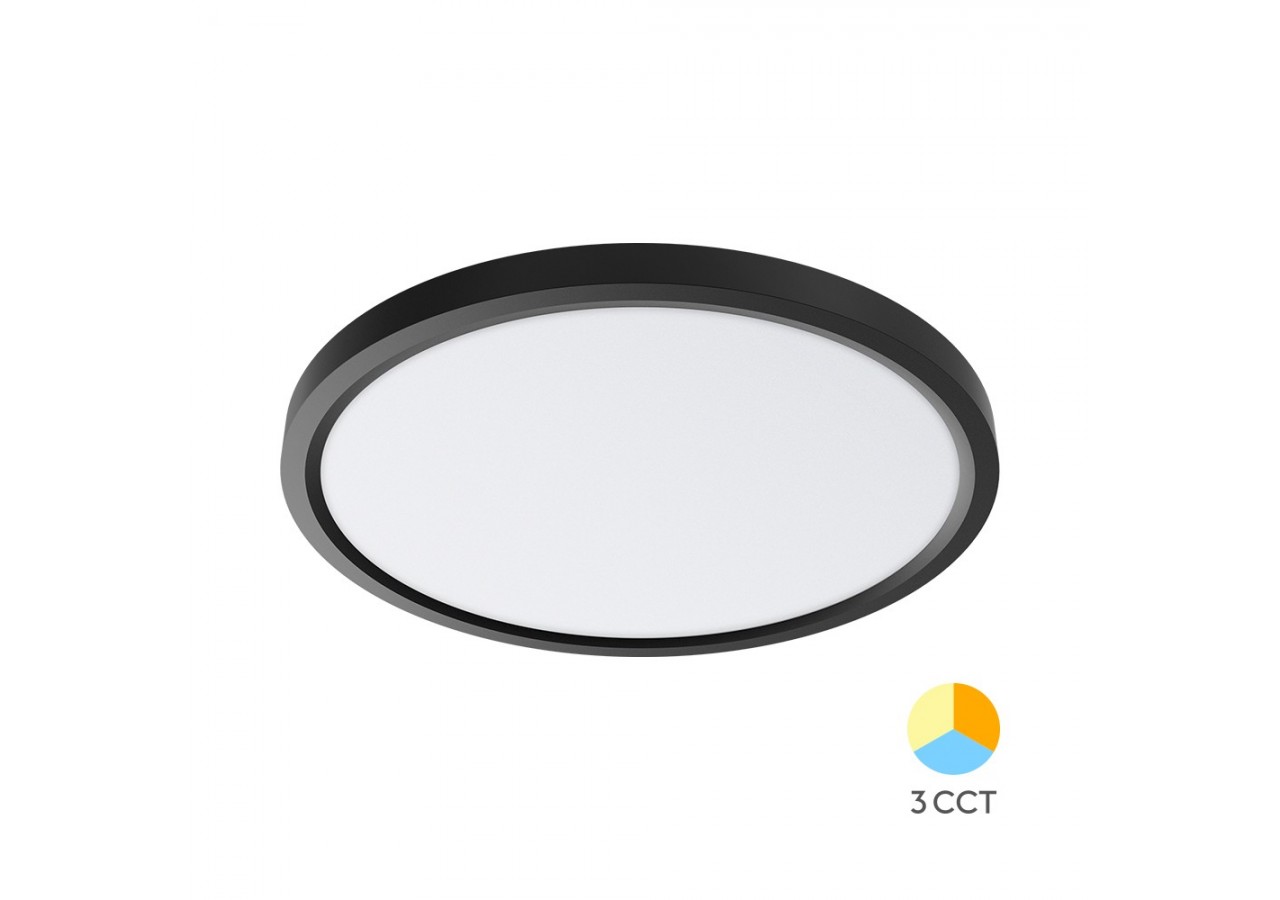 Plafonnier Jade LED Noir, 5280 lm, Variation de blancs - BP07-00581 - Braytron