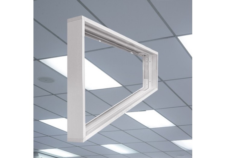 Cadre pour pose en applique pour panneau LED 30x120 1200mm Blanc - BP16-99030 - Braytron 2