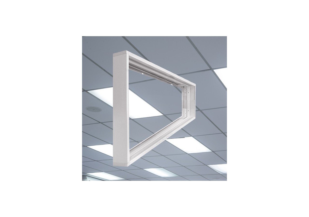 Cadre pour pose en applique pour panneau LED 30x120 1200mm Blanc - BP16-99030 - Braytron