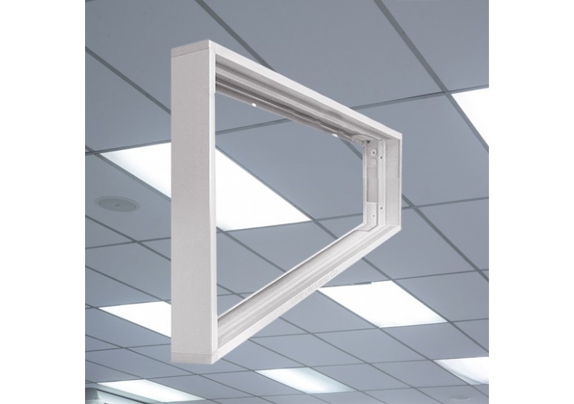 Cadre pour pose en applique pour panneau LED 30x120 1200mm Blanc - BP16-99030 - Braytron