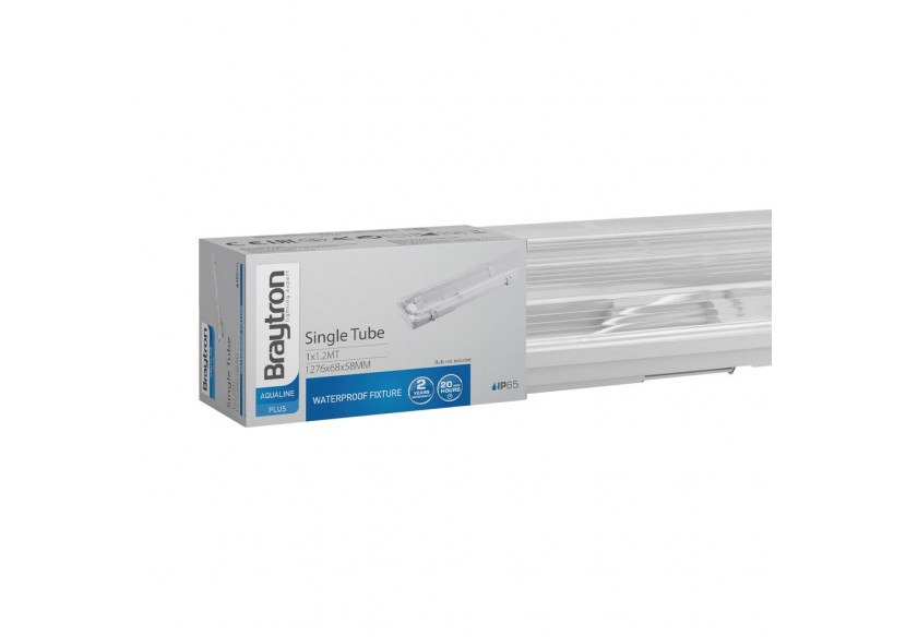 Luminaire étanche 1260mm Milky Blanc, G13 - BT05-11281 - Braytron