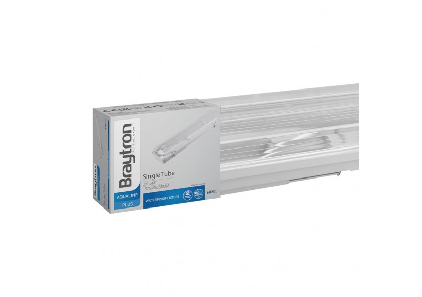 Luminaire étanche 1550mm Milky Blanc, G13 - BT05-21580 - Braytron