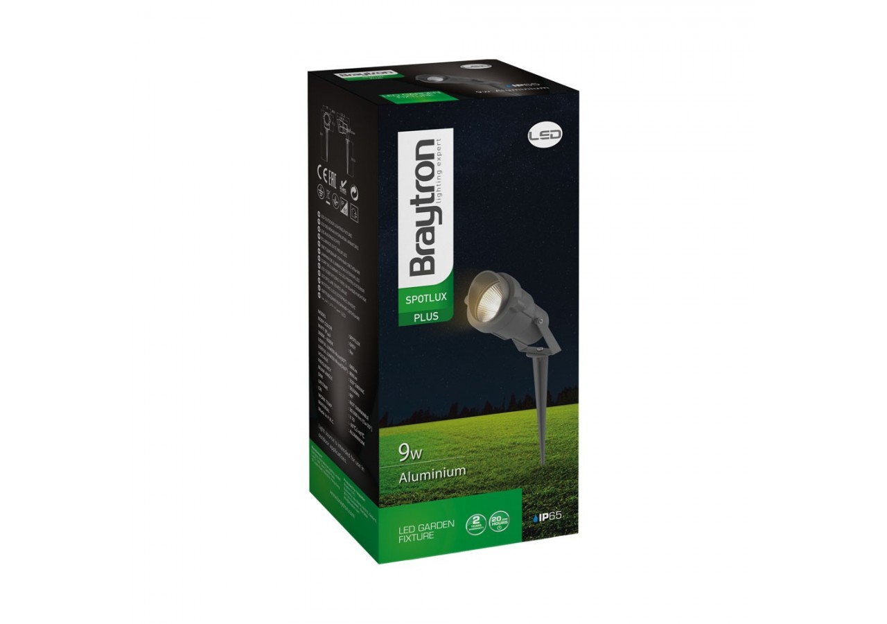 Spot à piquer LED Gris - BT25-00172 - Braytron