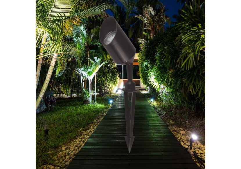 Spot à piquer Douille 500mm Noir, GU10 - BT25-00351 - Braytron