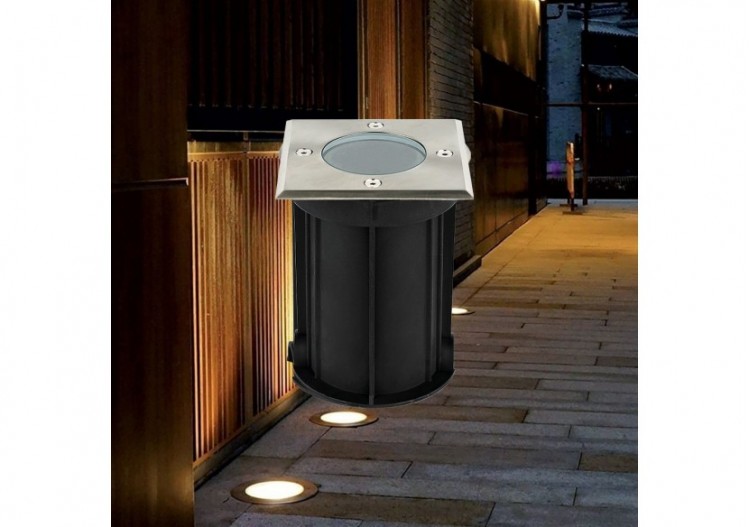 Spot à enterrer 108mm Nickel, GU10 - BT27-00111 - Braytron 2