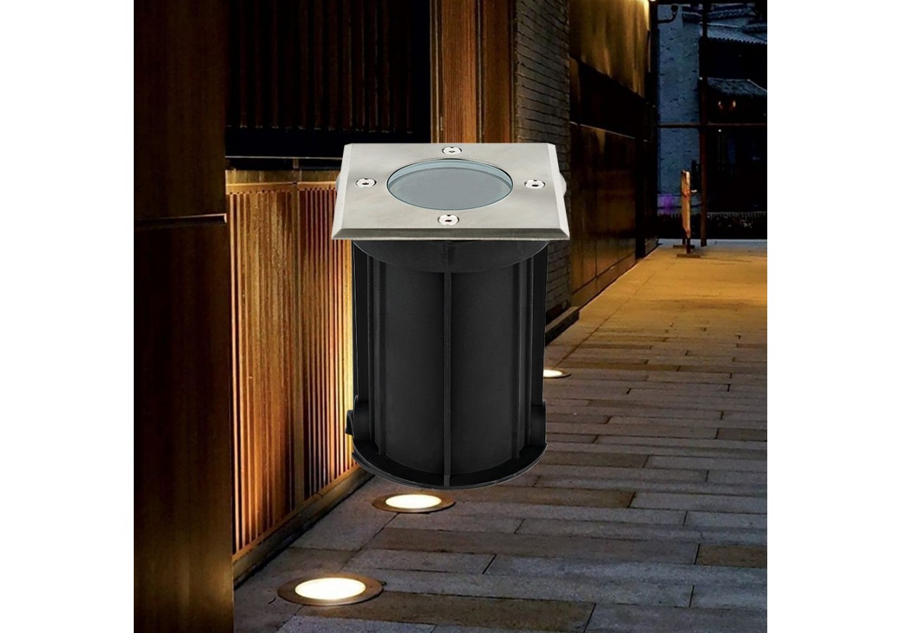 Spot à enterrer 108mm Nickel, GU10 - BT27-00111 - Braytron