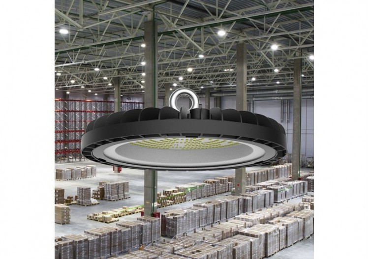 Suspension industrielle LED Noire, 24000 lm, Blanc neutre - BT45-39611 - Braytron 2