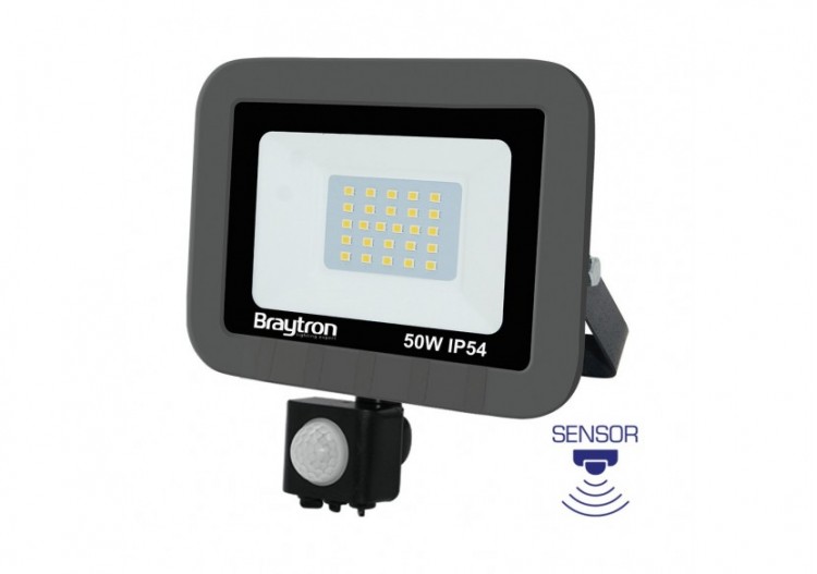 Projecteur LED 205mm Gris, 4200 lm, Blanc Chaud - BT60-25002 - Braytron