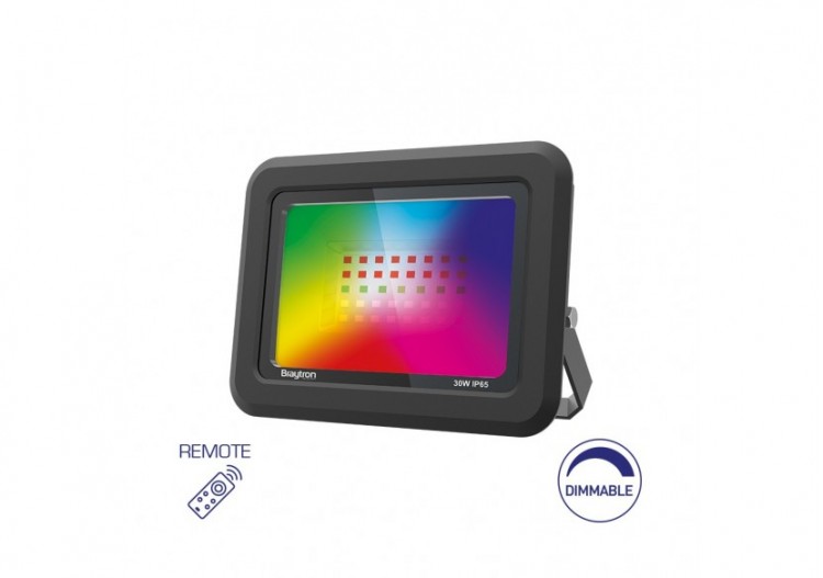 Projecteur LED 154mm Noir, RGB - BT60-33091 - Braytron