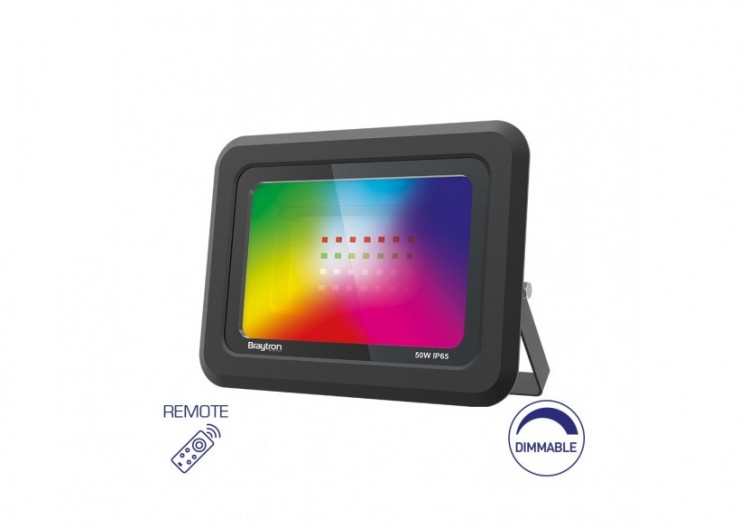 Projecteur LED 195mm Noir, RGB - BT60-35091 - Braytron