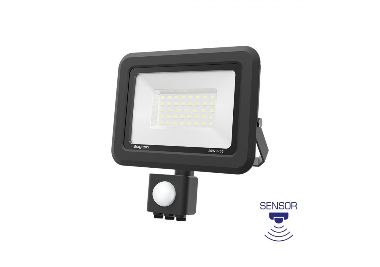 Projecteur LED 128mm Noir, 1620 lm, Blanc froid - BT60-42031 - Braytron