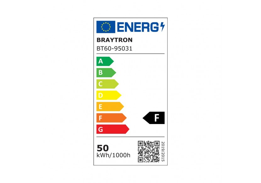 Projecteur pour chantier LED 250mm Noir, 4200 lm, Blanc froid - BT60-95031 - Braytron