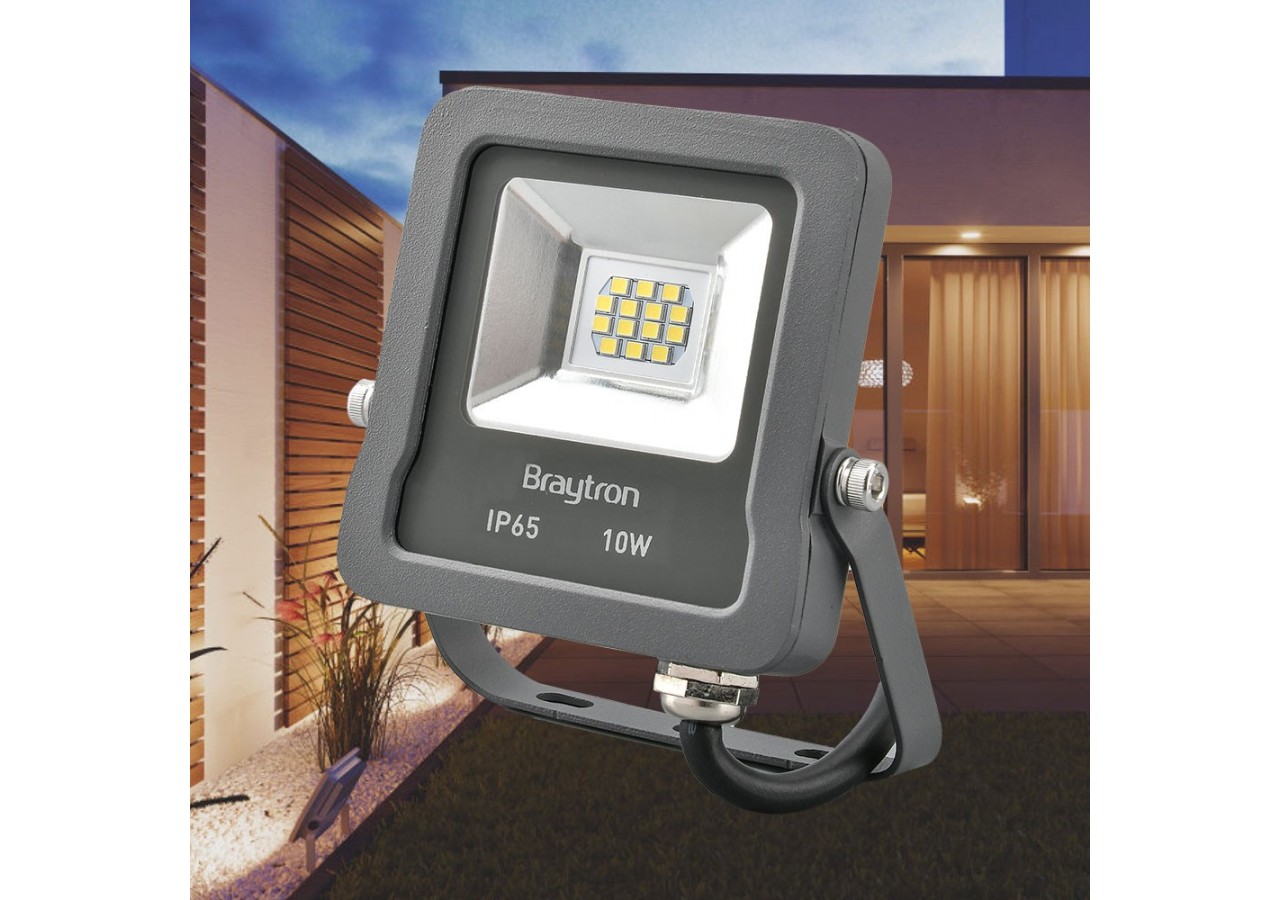 Projecteur LED 105mm Gris, 800 lm, Blanc Chaud - BT61-01002 - Braytron