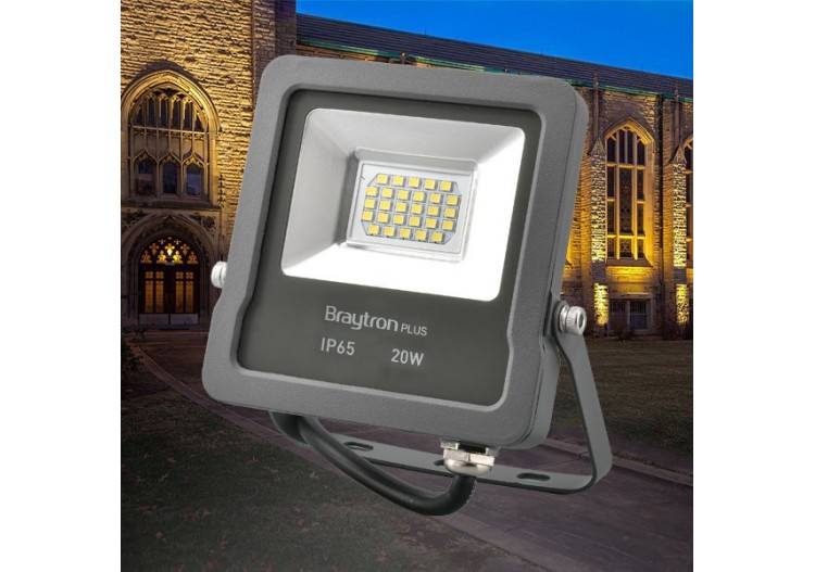 Projecteur LED 125mm Gris, 1620 lm, Blanc froid - BT61-02032 - Braytron 2