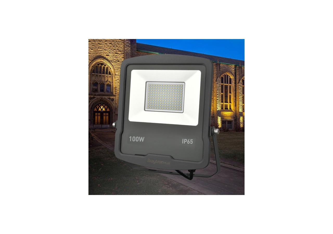 Projecteur LED 280mm Gris, 8300 lm, Blanc Chaud - BT61-09102 - Braytron