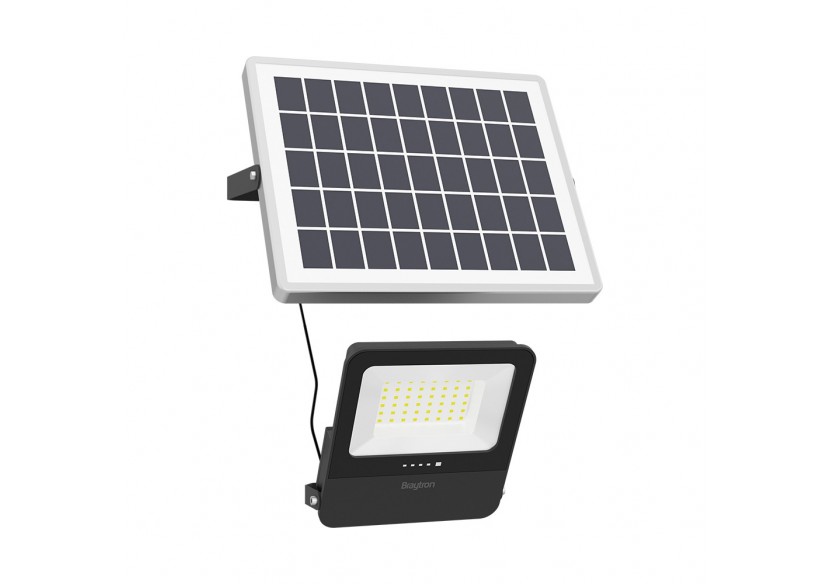 Projecteur solaire LED 185mm Noir, 600 lm, Variation de blancs - BT64-00681 - Braytron