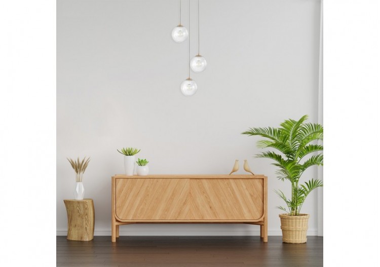 Suspension Glass CRY Or, 3xG9 - BV01-00022 - Braytron 2