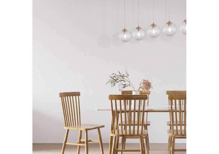 Suspension Glass CRY Or, 5xG9 - BV01-00024 - Braytron 2