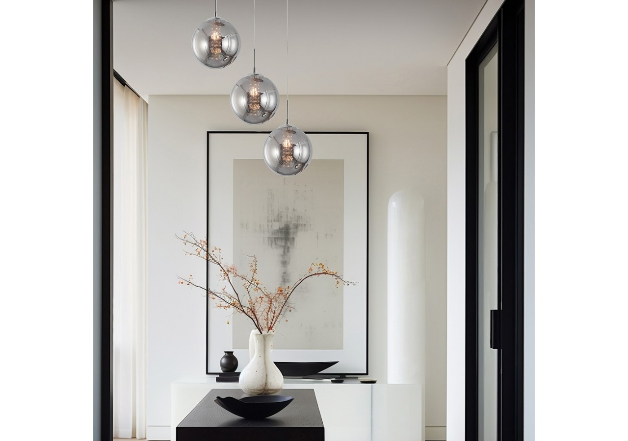 Suspension Glass CLR Smoky, 3xG9 - BV01-00031 - Braytron