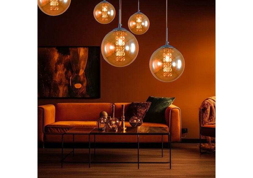 Suspension Glass CLR Amber, G9 - BV01-00034 - Braytron