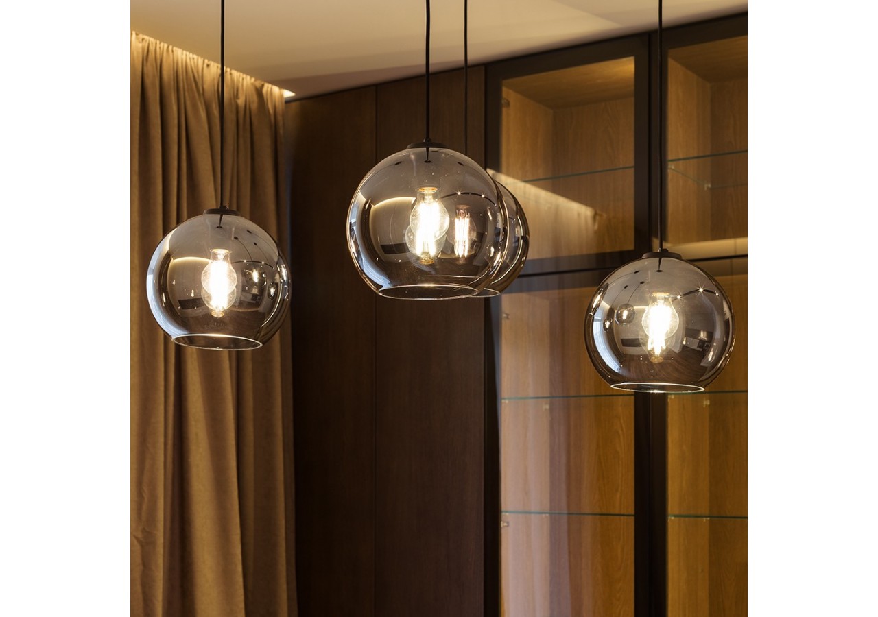 Suspension Glass CLR Smoky, E27 - BV01-00050 - Braytron