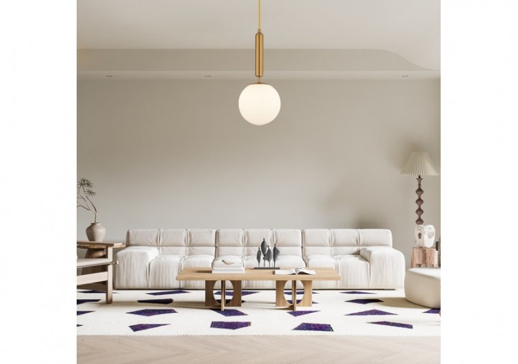 Suspension Glass CLR Opal+Or, G9 - BV01-00060 - Braytron 2