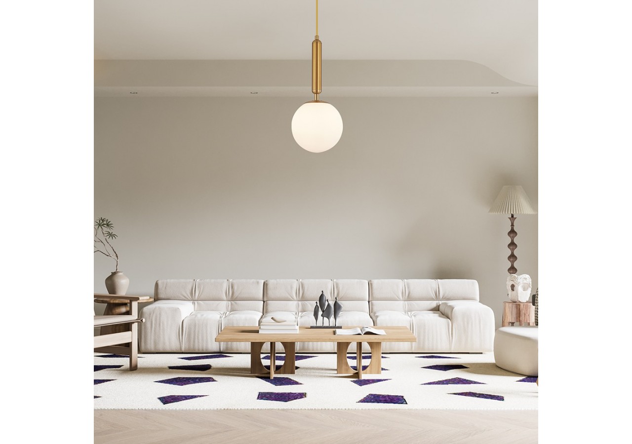 Suspension Glass CLR Opal+Or, G9 - BV01-00060 - Braytron